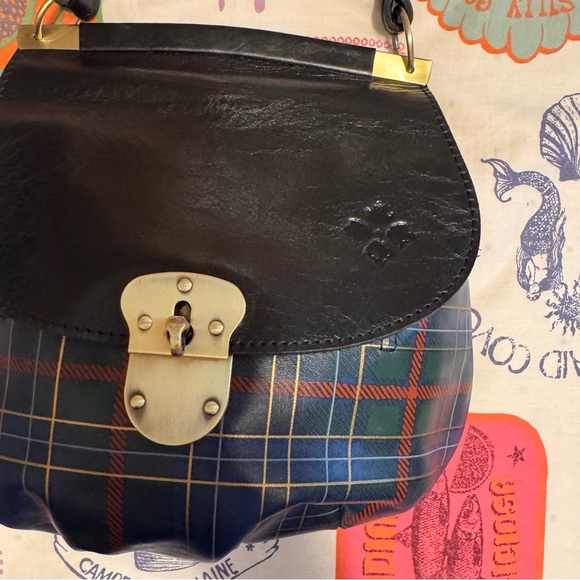 Patricia Nash Black Crossbody Bag with Plaid Design - Picture 3 of 9